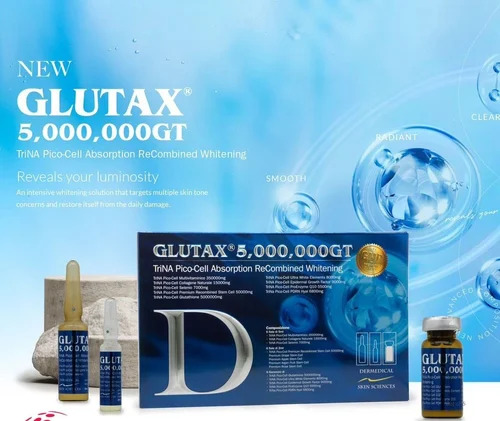 Glutax 5,000,000Gt Trina Pico Cell Glutathione Injection - Age Group: Adult