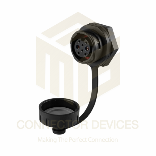 YM20 10A 8Pin Female Socket IP68 Waterproof Power Connector Panel Mount Plastic Shell Solder Terminal