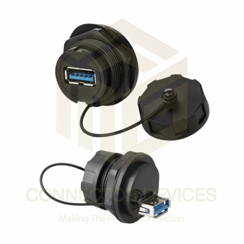 YU Series USB3.0 Female Socket IP67 Waterproof Data Connector