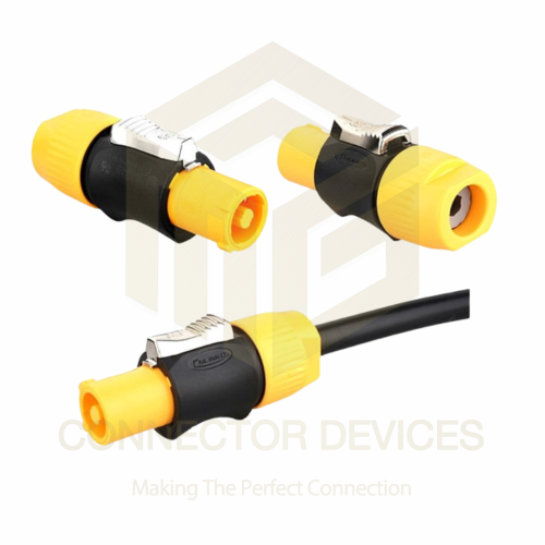 YF24 500V 20A 3Pin PowerCON IP67 Waterproof Plug Power-Out Connector