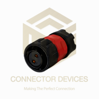 Ym20 500v 20a 2pin Female Plug Ip67 Waterproof Power Connector Plastic Shell Solder Terminal