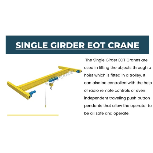 Material Lifting Eot Crane - Color: Blue