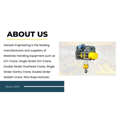 Material Lifting Eot Crane - Color: Blue