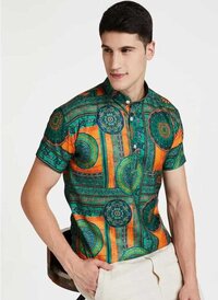 Stylish Branded Half Shirt For Men - Color: Multi Color