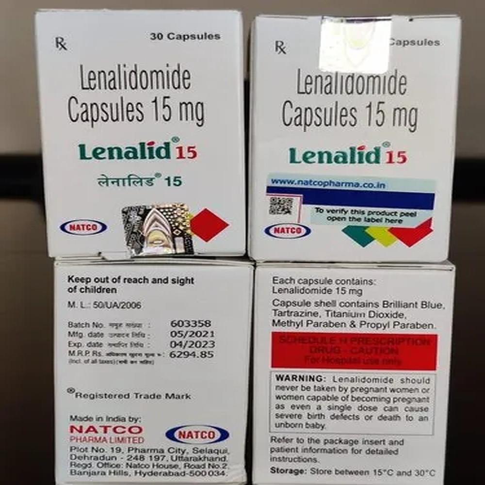 Lenalid 15mg Lenalidomide Capsules - Origin: India
