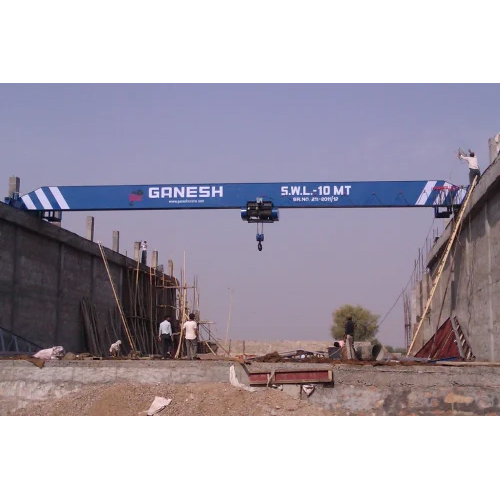 Single Girder Overhead Crane - Color: Yellow