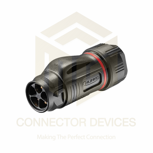 BD20 10A 5Pin Male Plug IP67 Waterproof Power Connector Plastic Shell Solder Terminal