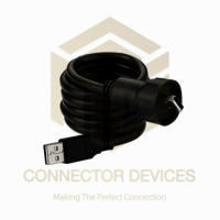 Yu Series Usb2.0 Male-male Ip67 Waterproof Data Connector 1m Cable