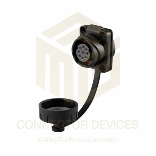 YM20 5A 9Pin Female Socket IP68 Waterproof Power Connector Flange Mount Plastic Shell Solder Terminal