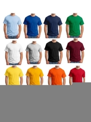 Cotton round neck plain t shirt