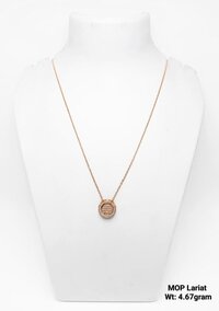 92.5 SILVER MOP LARIAT