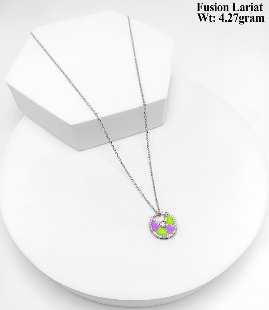 92.5 SILVER MOP LARIAT