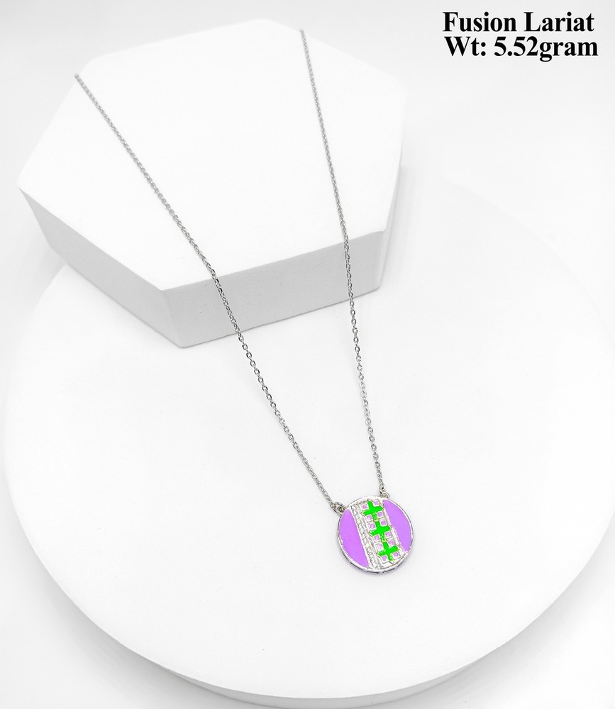 92.5 SILVER MOP LARIAT