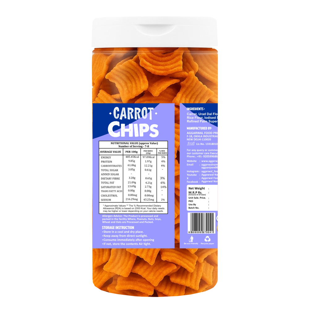 Carrot Biryani Chips - Feature: No Artificial Colors Or Flavors