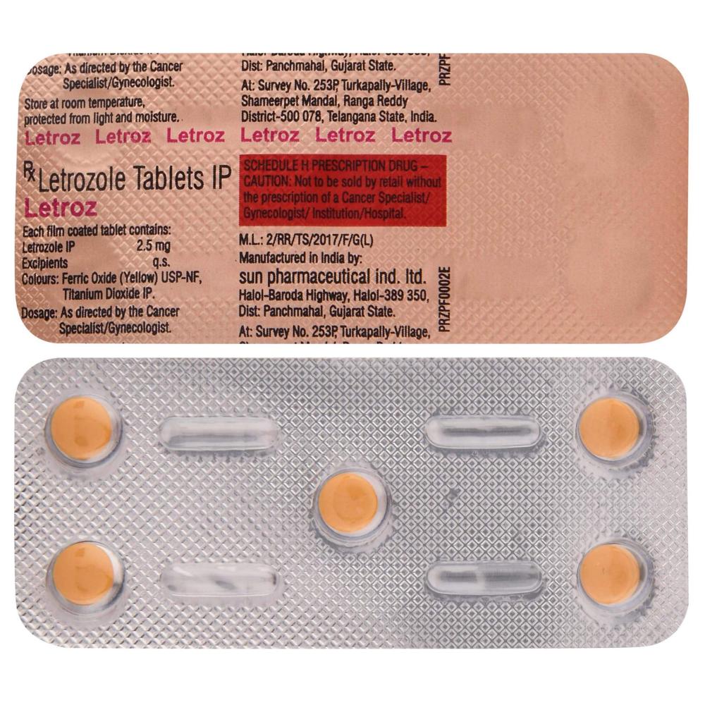 Letroz Letrozole 2.5mg Tablet