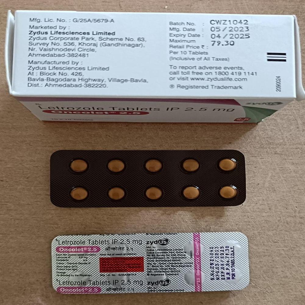 Oncolet Letrozole 2.5mg Tablet