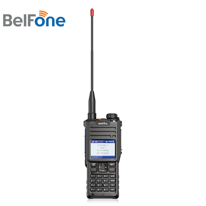 Belfone VHF UHF 2 Way Communication Dmr Digital Police Portatil Comunicador Portable Handheld Two Way Radio (BF-TD920)