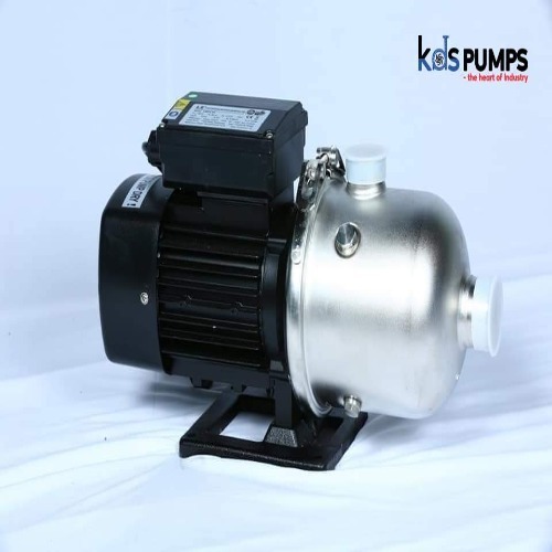 Horizontal Multistage Stainless Steel Pump - Color: Silver/Gray