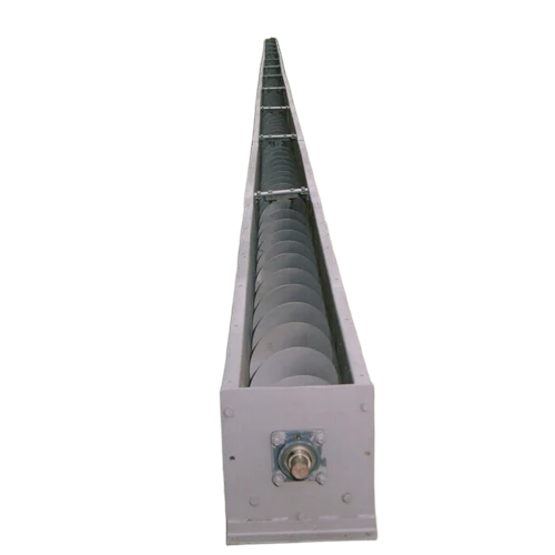 Screw Conveyor - Mild Steel, Customizable Size, Grey Finish | Electric Powered, 440 Volt, Polished Surface for Industrial Use