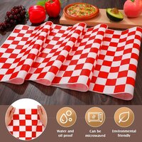 Red Checks Printed Butterpaper