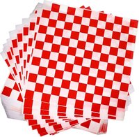 Red Checks Printed Butterpaper
