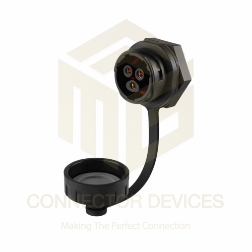 YM20 20A 3Pin Female Socket IP68 Waterproof Power Connector Panel Mount Plastic Shell Solder Terminal