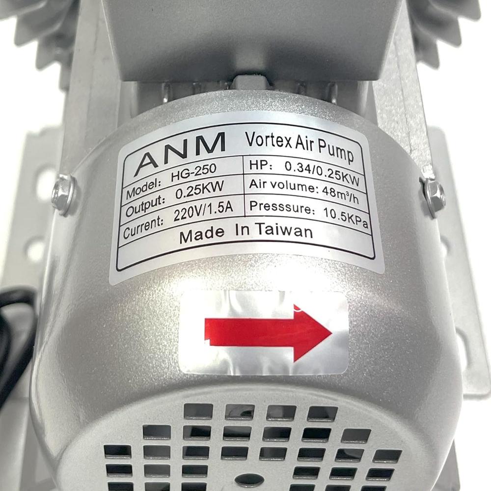 ANMSALES HG-250 Ring Blower Whirl Charging Aerator for Biofloc,Fish Pond, Koi, Aquarium, Fish Farming Etc. 250 Watt