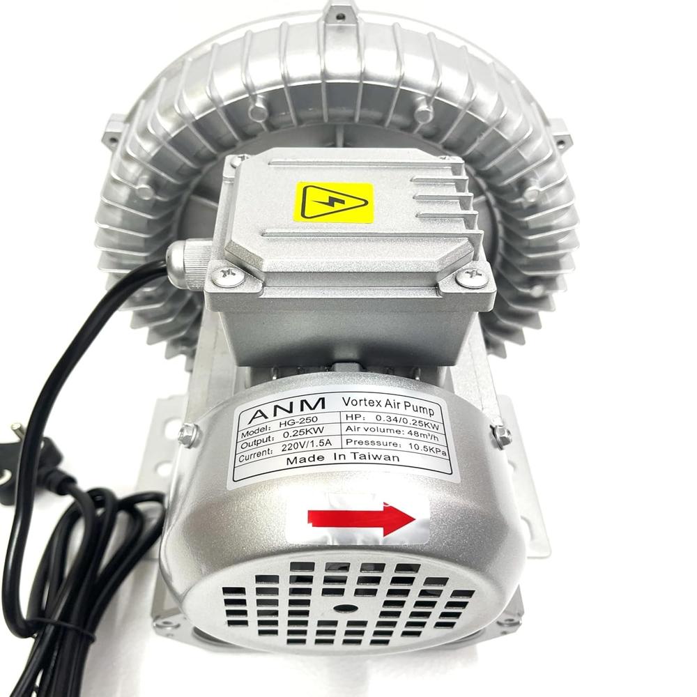 ANMSALES HG-250 Ring Blower Whirl Charging Aerator for Biofloc,Fish Pond, Koi, Aquarium, Fish Farming Etc. 250 Watt