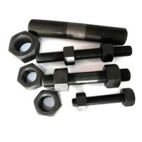 High Tensile Bolts And Nuts - Color: Black