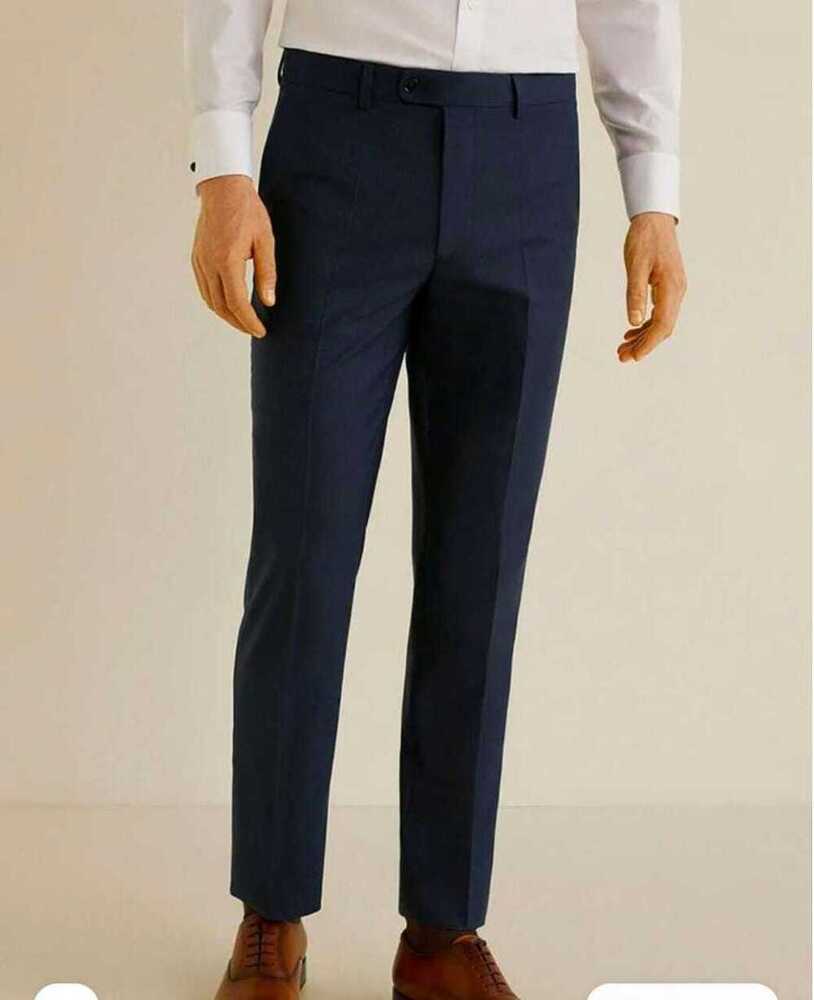 Mens Cotton Full Pant Collections - Color: Navy Blue