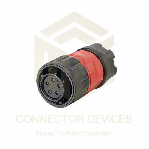 YM20 500V 10A 5Pin Female Plug IP67 Waterproof Power Connector Plastic Shell Solder Terminal