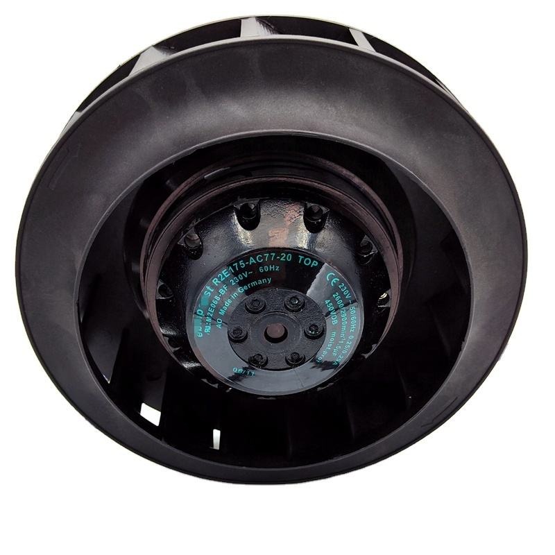 Ebm Papst R2E175-Ac77-20 Ac230V Original Genuine Centrifugal Fan Impeller Imported From Germany - Color: Black