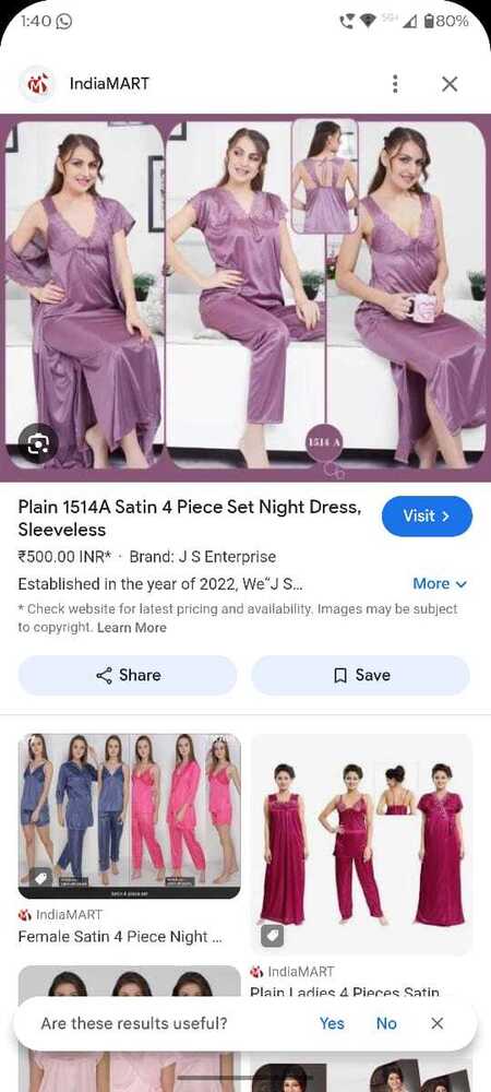 ladies night wear 1,2,3,4 pic collection