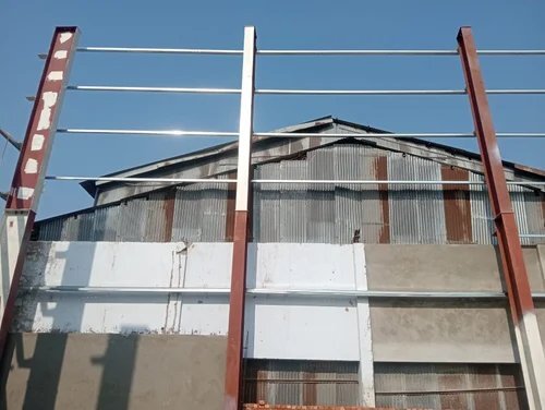 Pre Engineered Building Structure - Steel, 20x20x20 Feet | White Color, Nut Bolt And Welding Connection, Longer Lifespan For Warehousing