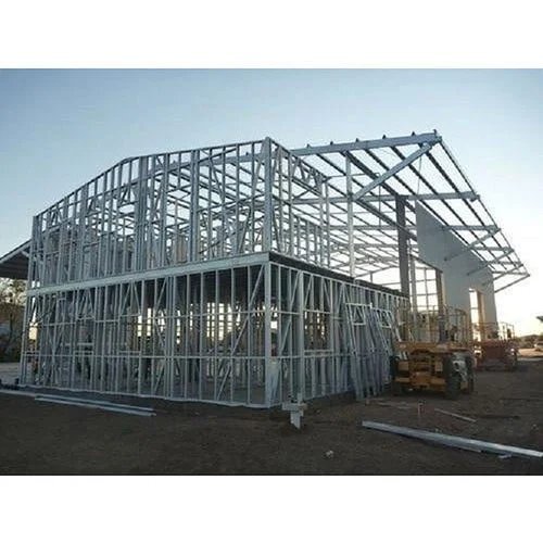 Pre Engineered Steel Building Structure - Color: Metallic Silver