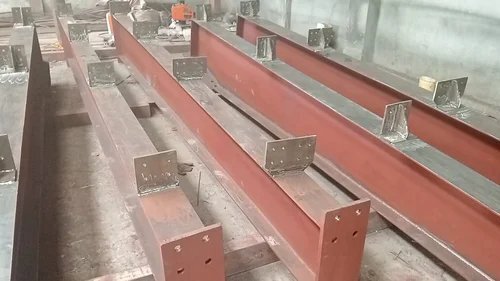 Mild Steel Structural Beam - Color: Metallic Silver