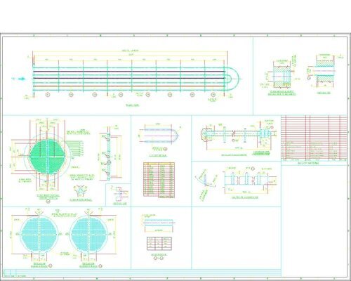 Industrial Shell And Tube Heat Exchangers - Color: Sliver