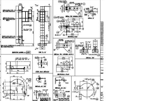 Steel Structure Fabrication Drawings