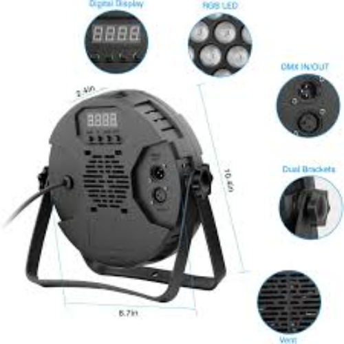 60led Par Light - Color: Black