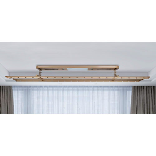 Ceiling Mounted Smart Clothes Hanger - Color: Golden