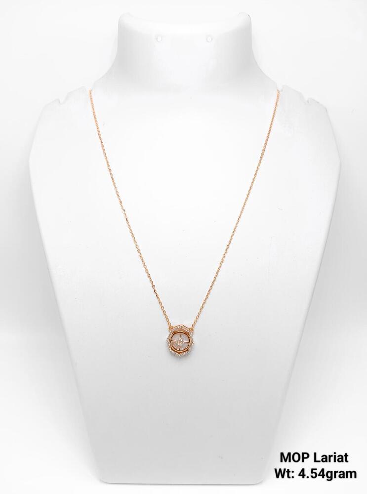 92.5 SILVER MOP LARIAT