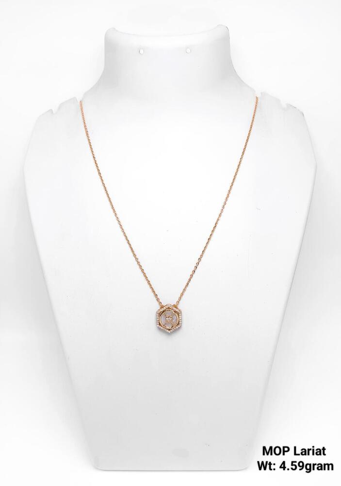 92.5 SILVER MOP LARIAT