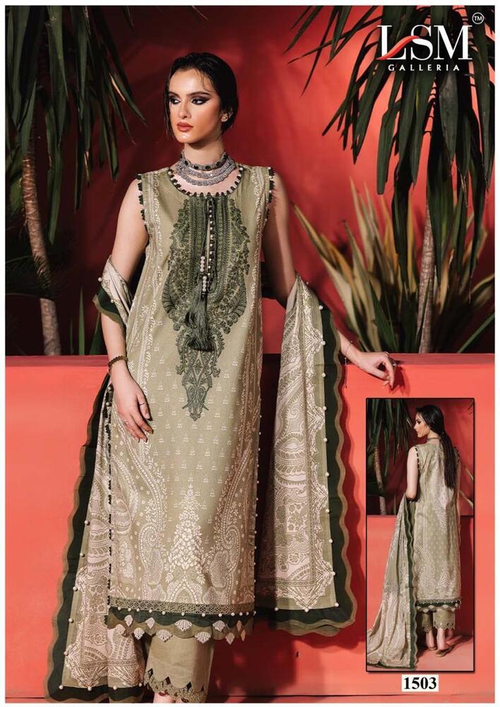Lsm Pariam Dream Vol-15  Karachi Dress Material