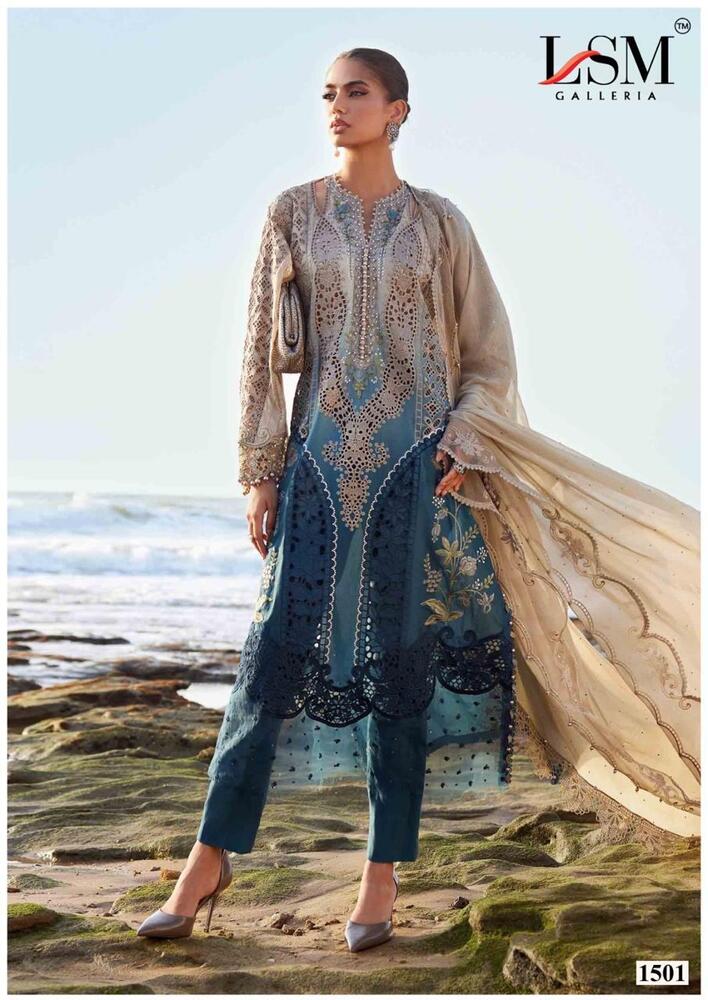 Lsm Pariam Dream Vol-15  Karachi Dress Material