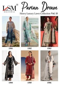 Lsm Pariam Dream Vol-15  Karachi Dress Material
