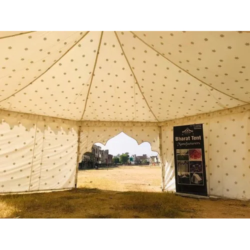 Mild Steel Canvas Tent - Color: White