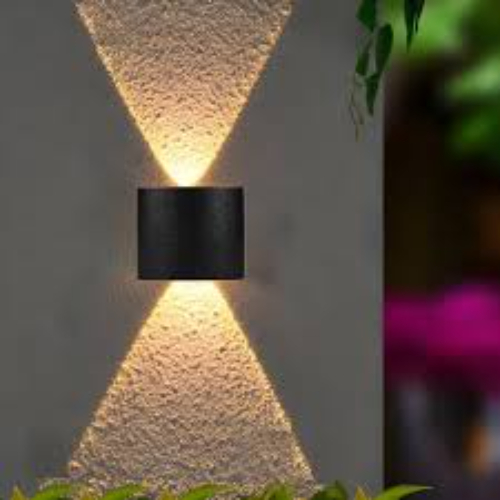 1+1 Wall Lens Light - Color: Black