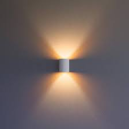 1+1 Wall Lens Light - Color: Black