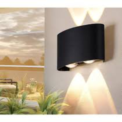 2+2 Wall Lens Light - Color: Black