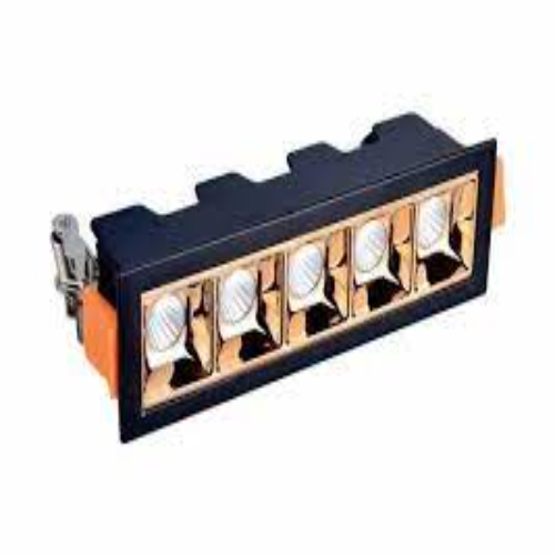 5 Eye Linear Light Rose Gold & Black - Color: White